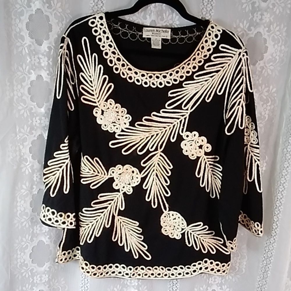 Lauren Michelle Top Blouse Size Plus 2X - Picture 2 of 15